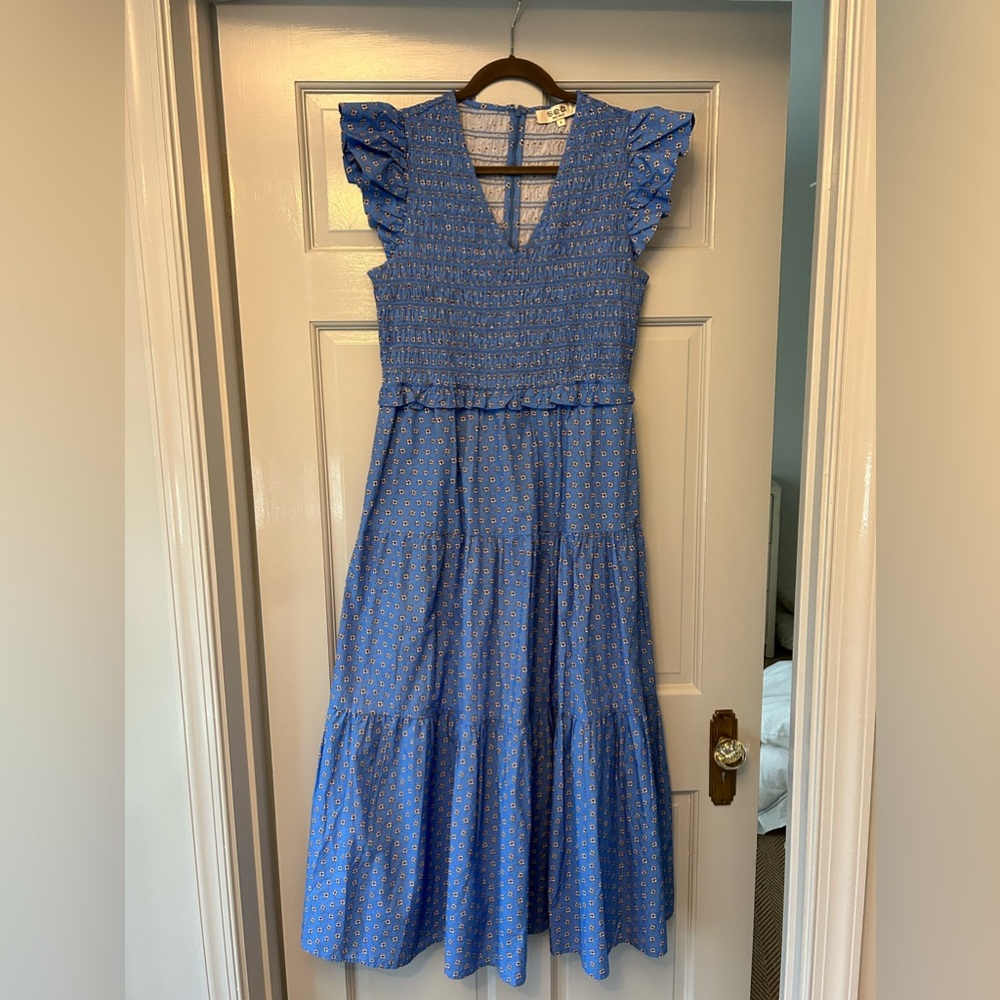 Sea blue dress
